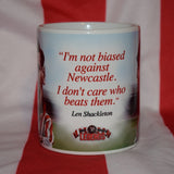 Len Shackleton caricature and quote (Sunderland AFC) Mug