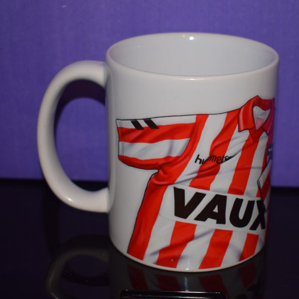 CLEARANCE - SLIGHT SECONDS - Vaux 91 - 94 home and away (Sunderland AFC) Mug