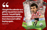 'Retro' Red & White Legends (Sunderland AFC) A4 2024 wall Calendar