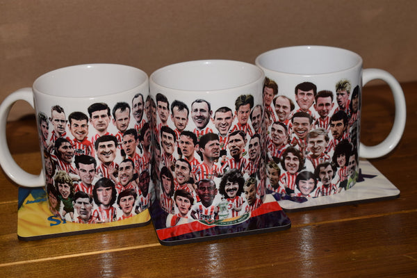 SAFC Caricature Collage mug - all proceeds to  SUNDERLAND COMMUNITY SOUP KITCHEN FUNDRAISER 2021