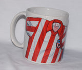 CLEARANCE - 1977 home and away kit (Sunderland AFC) Mug