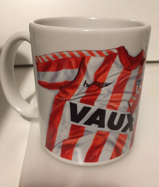 CLEARANCE - SLIGHT SECONDS - Vaux 88-91 home and away (Sunderland AFC) Mug