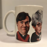 CLEARANCE Father Ted caricature mug - REDUCED as slight seconds