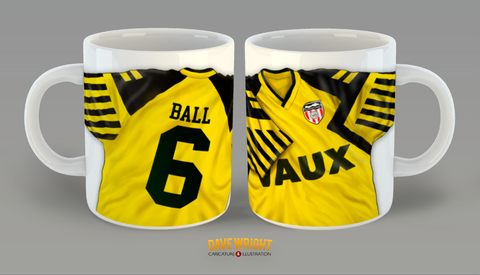 Personalised Sunderland AFC 1993-1994 away third shirt mug