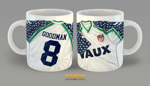 Personalised Sunderland AFC 1991-1994 away shirt mug