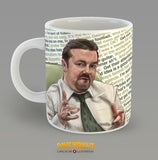 David Brent 'The Office' tribute mug and coaster set.