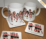 Stokoe's Heroes - Sunderland AFC 1973 cup winners caricature mug