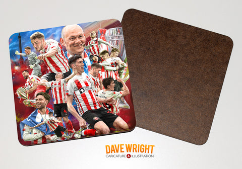 'Wear Going Up' (Sunderland AFC) drinks coaster.