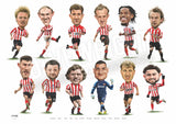 The Red & White Collection 3 (Sunderland AFC) Limited edition caricature print