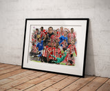 Sunderland - 2025 - 2026 - art print. (A4 size 297mm x 210mm) or A3 size (420mm x 297mm)