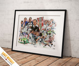 Sunderland - Championship Play-Off winners 2025 - art print. (A4 size 297mm x 210mm) or A3 size (420mm x 297mm) (Copy) (Copy)