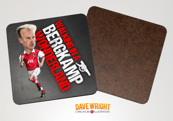 Dennis Bergkamp -  Arsenal Legend -  drinks coaster.