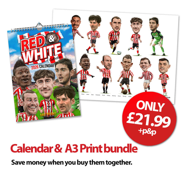 The Red and White Collection 2026 Calendar & Limited Edition A3 print bundle