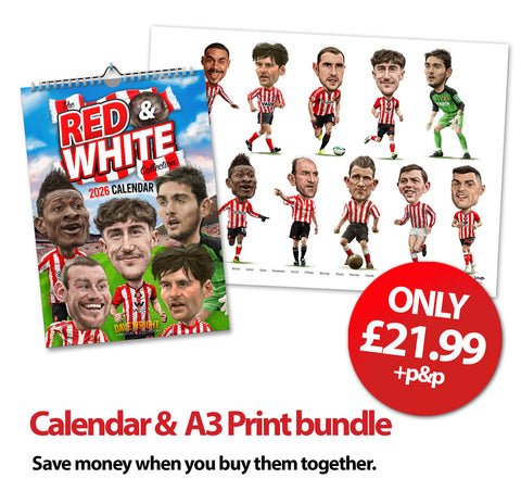 The Red and White Collection 2026 Calendar & Limited Edition A3 print bundle