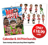 The Red and White Collection 2026 Calendar & Limited edition A4 print bundle