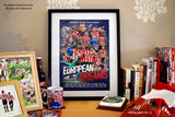 Sunderland - European Dreams - film poster style art print. (A4 size 297mm x 210mm) or A3 size (420mm x 297mm)