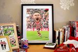 Chris Rigg. Sunderland AFC. Caricature print. (A4 size 297mm x 210mm) or A3 size (420mm x 297mm) (Copy)