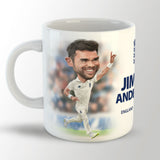 Jimmy Anderson -  Limited Edition Caricature mug