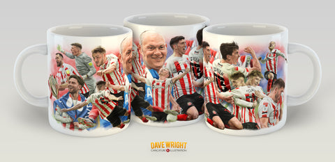 'Wear Going Up' (Sunderland AFC) mug - by Dave Wright