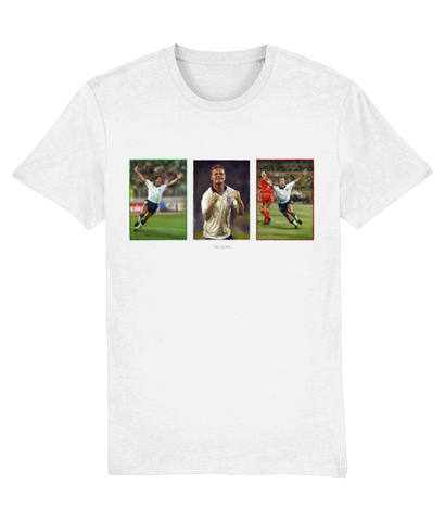 Italia '90 'Three Lions' hand drawn illustration t-shirt