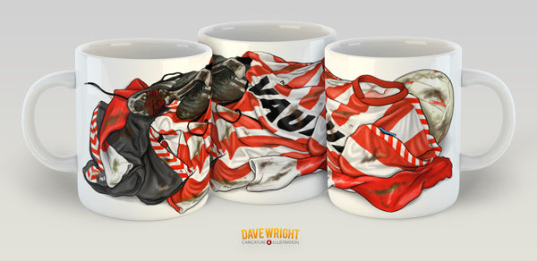All the kit - Hummel 88-91 (Sunderland AFC) mug - by Dave Wright