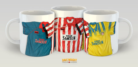 Reidy's 96 champions -  retro shirt design (Sunderland AFC) mug - by Dave Wright