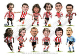Cult heroes & Crowd favourites #2 (Sunderland AFC) Limited edition caricature print