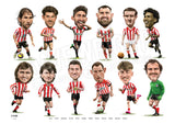 The Red & White Collection 2 (Sunderland AFC) Limited edition caricature print