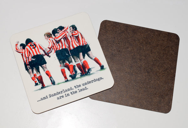 SLIGHT SECONDS 'The Underdogs'  Sunderland 1973 drinks coaster.