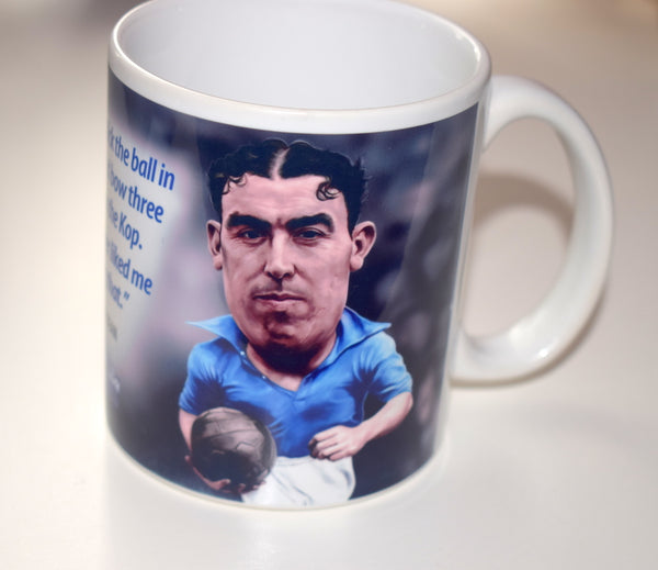 CLEARANCE - SLIGHT SECONDS Dixie Dean, (Everton FC) Caricature Mug