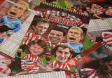 REDUCED 2021 Red & White Legends - 'Cult heroes & crowd favourites #2' (Sunderland AFC) A4 2021 caricature wall Calendar
