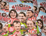 REDUCED Red & White Legends - 'Cult heroes & crowd favourites' (Sunderland AFC) A4 2020 caricature wall Calendar