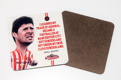 Niall Quinn Sunderland Legend drinks coaster. Dave Wright