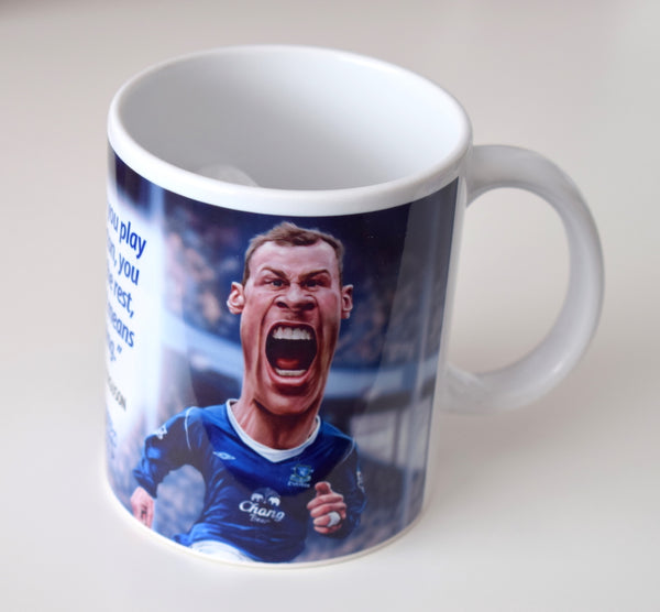 CLEARANCE - SLIGHT SECONDS Duncan Ferguson, (Everton FC) Caricature Mug