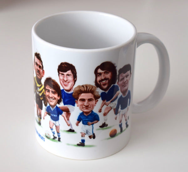 CLEARANCE - SLIGHT SECONDS Goodison Greats, (Everton FC) Caricature Mug