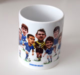CLEARANCE - SLIGHT SECONDS Goodison Greats, (Everton FC) Caricature Mug