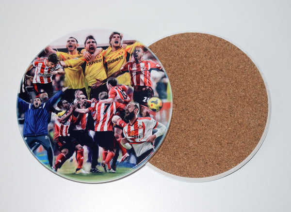 'The Joy of Six' Sunderland AFC  Ceramic drinks coaster.