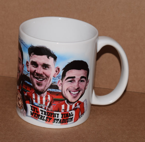 Copy of CLEARANCE - The Pizza Cup - (Sunderland AFC) caricature mug