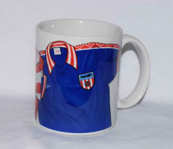 CLEARANCE - 1977 home and away kit (Sunderland AFC) Mug