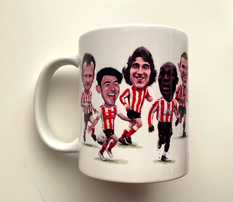 CLEARANCE - Cult Heroes & Crowd favourites, (Sunderland AFC) Caricature Mug