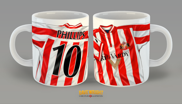 Personalised Sunderland AFC 1999-2000 shirt mug