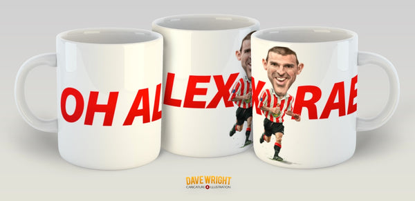 Alex Rae, Red & White Legends (Sunderland AFC) Caricature Mug