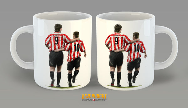 'The Perfect Match' Quinn and Phillips (Sunderland AFC) mug - by Dave Wright
