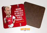Dennis Bergkamp -  Arsenal Legend -  drinks coaster.