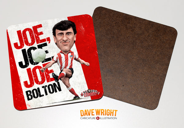 Joe Bolton - Sunderland cult hero -  drinks coaster.