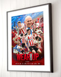 'Wear Going Up' (Sunderland AFC) 'Movie style' art print. (A4 size 297mm x 210mm) or A3 size (420mm x 297mm)