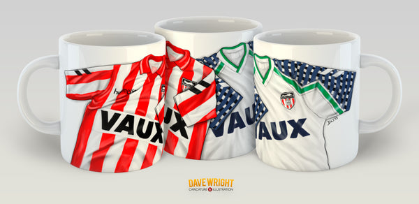 1992 Cup run shirts  (Sunderland AFC) mug - by Dave Wright