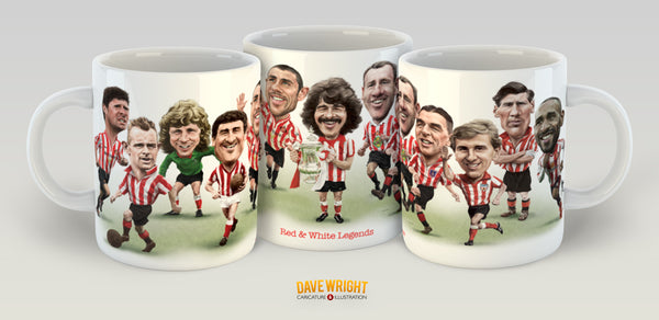 Red & White Legends (Sunderland AFC) Limited Edition Mug
