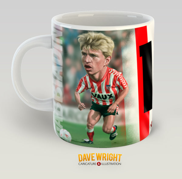 Marco Gabbiadini, Red & White Legends (Sunderland AFC) Caricature Mug