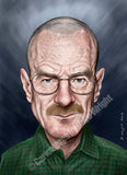 Walter White. Limited edition print. (A4 size 297mm x 210mm)